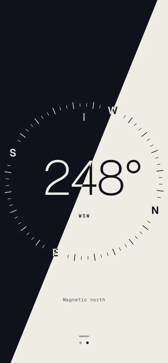 Plumb’s compass reading 248°, west-south-west